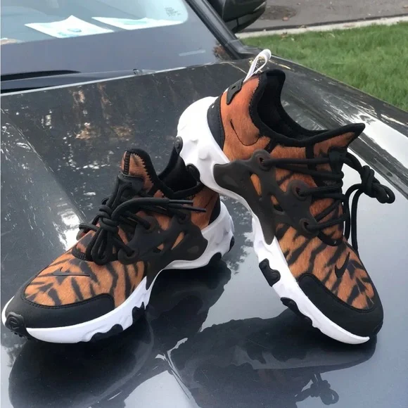Nike Shoes Nike React Presto Tiger Print Orange Shoes Ct662380